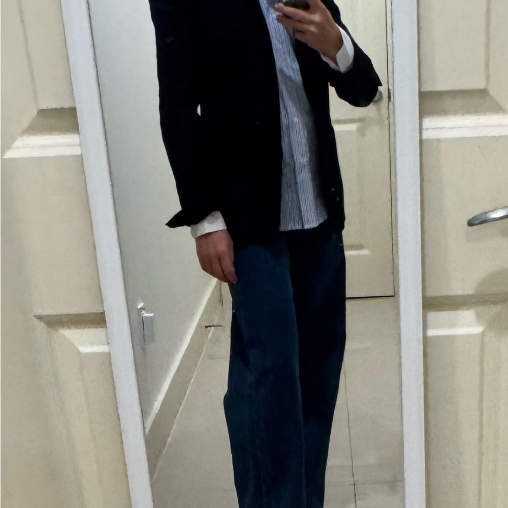 J. Crew Linen Navy Blazer